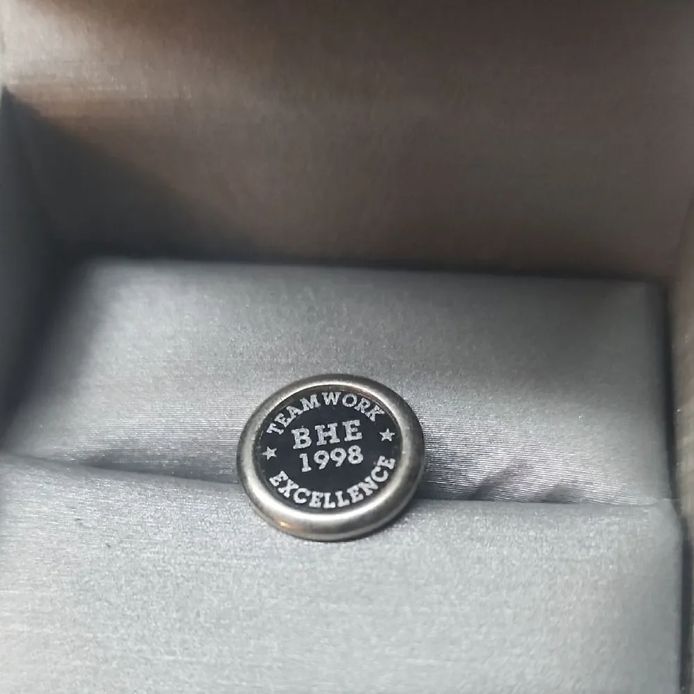 BHE 1998 Teamwork Excellence Pin - Silver